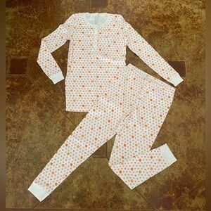 Roller Rabbit Autumn Hearts Pajamas in orange